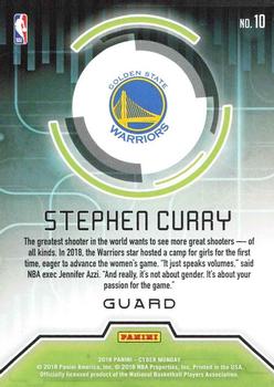 2018 Panini Cyber Monday #10 Stephen Curry Back