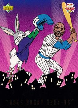1993 Upper Deck Adventures in Toon World - Bugs Bunny Hare-Os #BBH4 Reggie Jackson Front