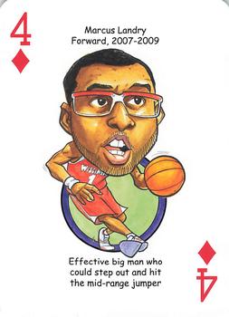 2013 Hero Decks Wisconsin Badgers Basketball & Football Heroes Playing Cards #4♦ Marcus Landry Front