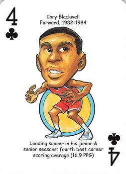 2013 Hero Decks Wisconsin Badgers Basketball & Football Heroes Playing Cards #4♣ Cory Blackwell Front