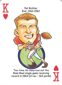 2013 Hero Decks Wisconsin Badgers Basketball & Football Heroes Playing Cards #K♥ Pat Richter Front