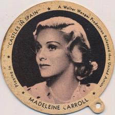1937 Dixie Ice Cream Lids #NNO Madeleine Carroll Front