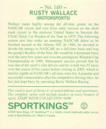 2009 Sportkings Series C - Mini #160 Rusty Wallace Back
