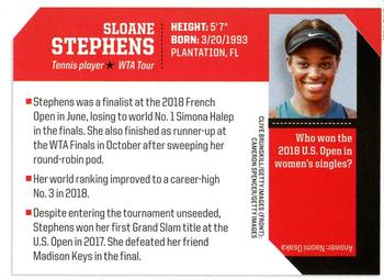 2019 Sports Illustrated for Kids #820 Sloane Stephens Back