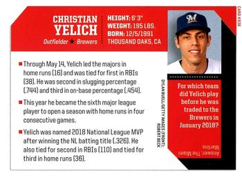2019 Sports Illustrated for Kids #838 Christian Yelich Back