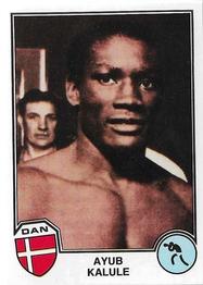 1981 Panini Sport Superstars (Eurofootball 82) Stickers #77 Ayub Kalule Front