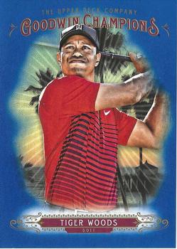 2018 Upper Deck Goodwin Champions - Royal Blue #20 Tiger Woods Front