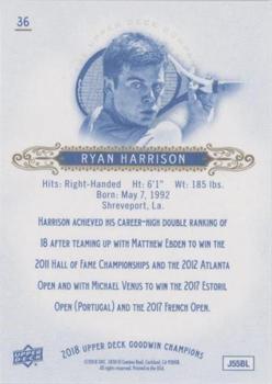 2018 Upper Deck Goodwin Champions - Royal Blue #36 Ryan Harrison Back