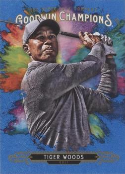 2018 Upper Deck Goodwin Champions - Royal Blue #120 Tiger Woods Front
