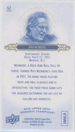 2018 Upper Deck Goodwin Champions - Minis Royal Blue #52 Max Weinberg Back