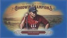 2018 Upper Deck Goodwin Champions - Minis Royal Blue #70 Tiger Woods Front