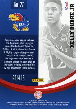 2016 Panini Kansas Jayhawks - Silver #27 Kelly Oubre Jr. Back