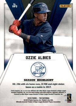 2018 Panini National VIP Gold - VIP Promos #VIP3 Ozzie Albies Back