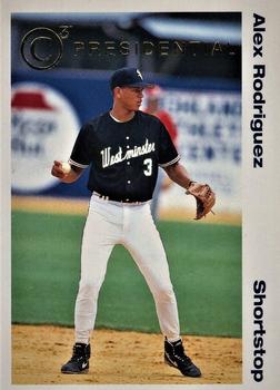 1992-93 Classic C3 - Presidential Charter Club #3 Alex Rodriguez Front