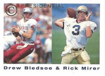 1992-93 Classic C3 - Presidential Charter Club #NNO Drew Bledsoe / Rick Mirer Front
