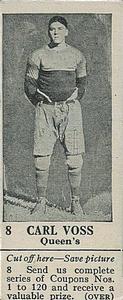 1924-25 Dominion Chocolate Athletic Stars (V31) #8 Carl Voss Front