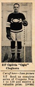 1924-25 Dominion Chocolate Athletic Stars (V31) #117 Ogie Cleghorn Front