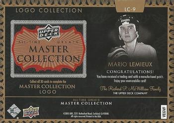 2016 Upper Deck All-Time Greats Master Collection - Logo Collection Puzzle #LC-9 Mario Lemieux Back