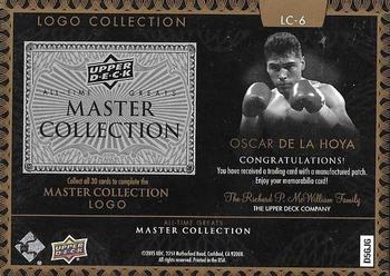 2016 Upper Deck All-Time Greats Master Collection - Logo Collection Puzzle Silver #LC-6 Oscar De La Hoya Back