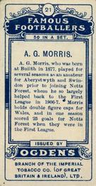 1908 Ogden's Famous Footballers #21 Grenville Morris Back