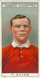 1908 Ogden's Famous Footballers #25 Tom Evans Front