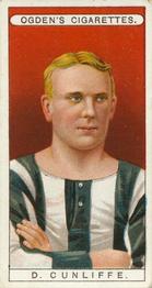 1908 Ogden's Famous Footballers #26 Dan Cunliffe Front