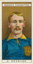 1908 Ogden's Famous Footballers #45 H. Bromage Front