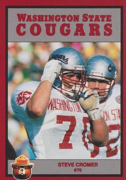 1991 Washington State Cougars Smokey #NNO Steve Cromer Front