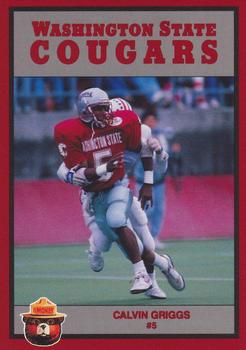 1991 Washington State Cougars Smokey #NNO Calvin Griggs Front