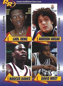 2003 Rookie Review #54 Luol Deng / Anderson Varejao / Marcus Banks / David West Front