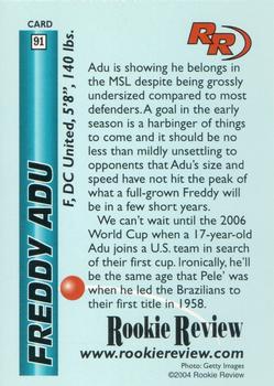 2004 Rookie Review #91 Freddy Adu Back