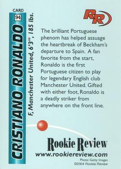2004 Rookie Review #94 Cristiano Ronaldo Back