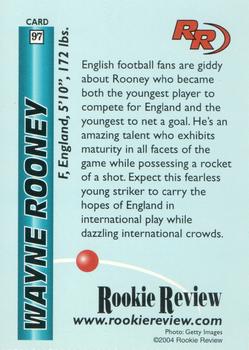 2004 Rookie Review #97 Wayne Rooney Back