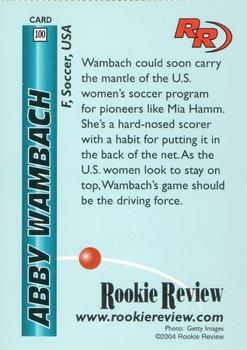 2004 Rookie Review #100 Abby Wambach Back