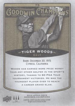 2019 Upper Deck Goodwin Champions #75 Tiger Woods Back