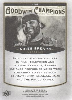 2019 Upper Deck Goodwin Champions #129 Aries Spears Back