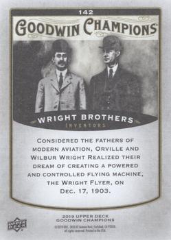 2019 Upper Deck Goodwin Champions #142 Orville Wright / Wilbur Wright Back