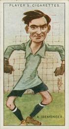 1926 Player's Footballers Caricatures by Rip #16 Albert Iremonger Front