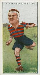 1926 Player's Footballers Caricatures by Rip #27 Horsey Browne Front