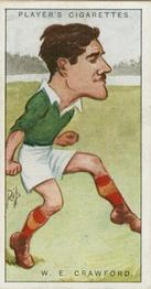 1926 Player's Footballers Caricatures by Rip #30 Ernie Crawford Front