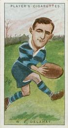 1926 Player's Footballers Caricatures by Rip #33 Bobby Delahay Front