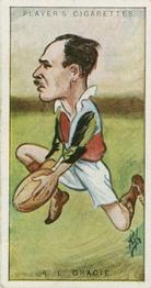 1926 Player's Footballers Caricatures by Rip #35 Leslie Gracie Front