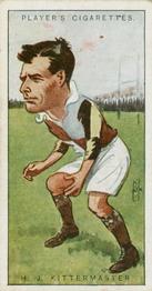 1926 Player's Footballers Caricatures by Rip #38 Harold Kittermaster Front