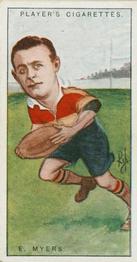 1926 Player's Footballers Caricatures by Rip #42 Eddie Myers Front