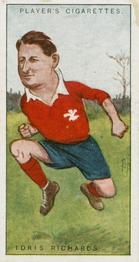 1926 Player's Footballers Caricatures by Rip #43 Idris Richards Front