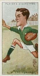 1926 Player's Footballers Caricatures by Rip #45 George Stephenson Front
