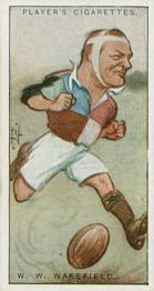 1926 Player's Footballers Caricatures by Rip #49 Wavell Wakefield Front