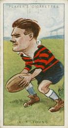1926 Player's Footballers Caricatures by Rip #50 Arthur Young Front