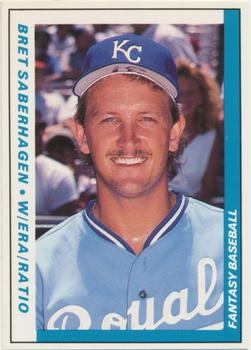 1990 Baseball Cards Presents Fantasy Baseball #2 Bret Saberhagen Front