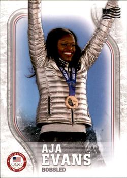 2018 Topps U.S. Olympic & Paralympic Team Hopefuls - Podium Image Variations U.S. Flag #BPV-AE Aja Evans Front